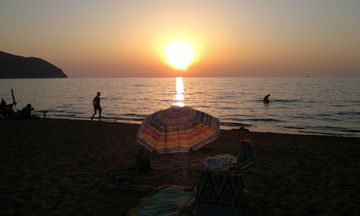 Baratti tramonto spiaggia